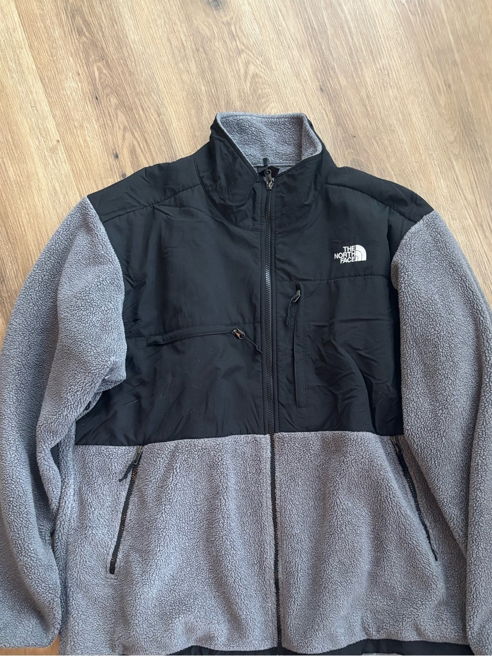 The North Face Men's Black and Gray Fleece Performance Jacket